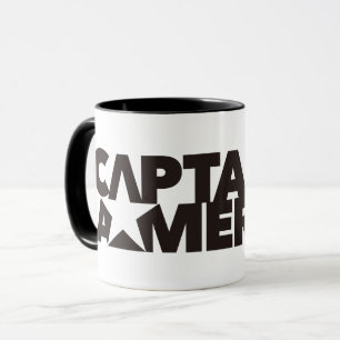 Mug Captain America Stylisated Star Name Graphic