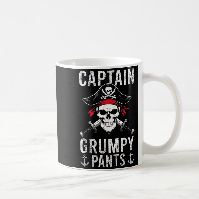 Mug Captain Mpy Pants Rate Humor Skull Graphic  (Droite)