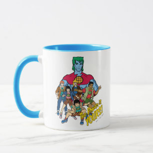 Mug Captain Planet Group Graphic - La Puissance Est À 