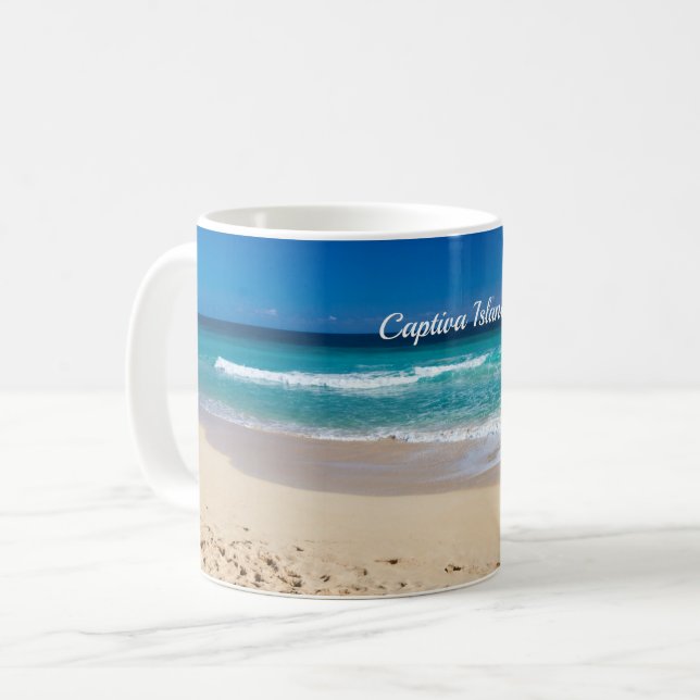 Mug Captiva Island, Floride, photo pittoresque, (Devant gauche)