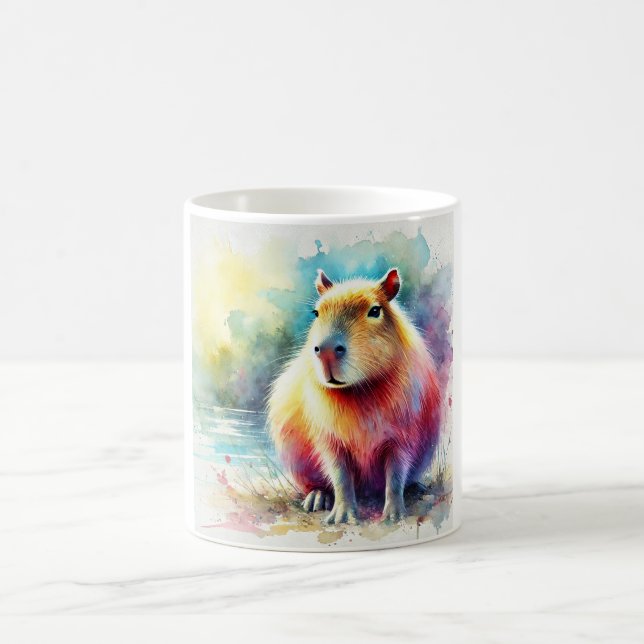 Mug Capybara in Nature 130924AREF101 - Watercolor (Centre)