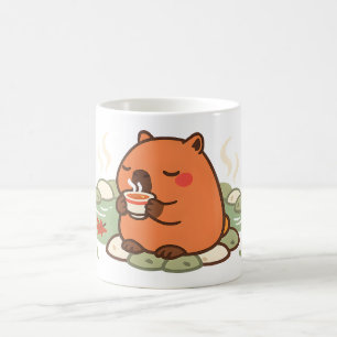 Mug Capybara Mignon à l'heure du thé dans l'Onsen