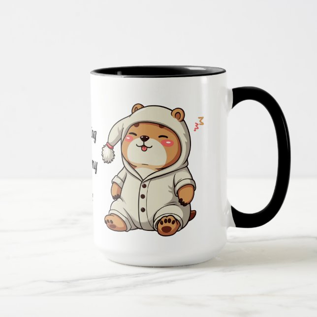 Mug Capybara 'Pas De Parler Avant Mon Café' Mignonne M (Droite)