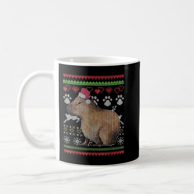 Mug Capybara Père Noël-Claus Ugly Christmas Sweat Holi (Gauche)