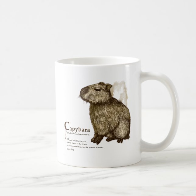 Mug capybara - sepia (Droite)