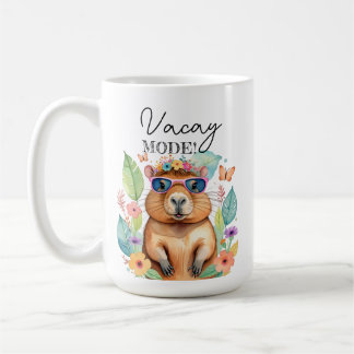 Mug Capybara Tropical Drôle Mode Vacances