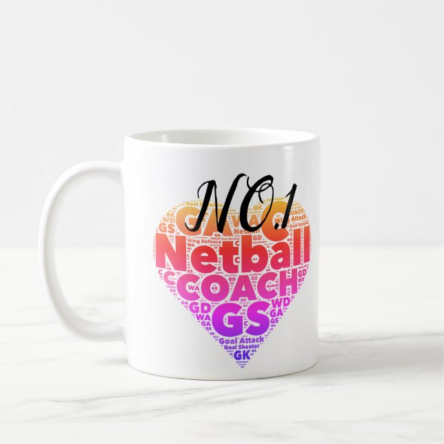 Mug Car de motivation du net-ball No.1 (Gauche)