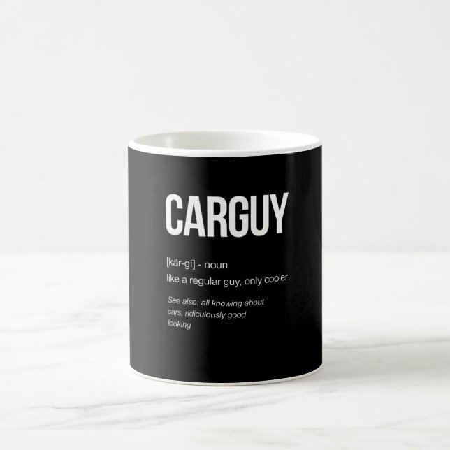 Mug Car Guy Définition Des idées cadeaux amusantes (Centre)