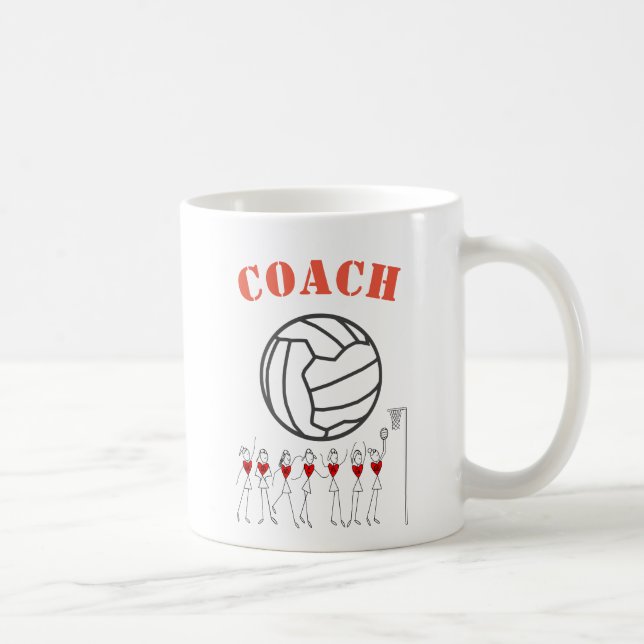 Mug Car orienté d'équipe de boule de net-ball (Droite)