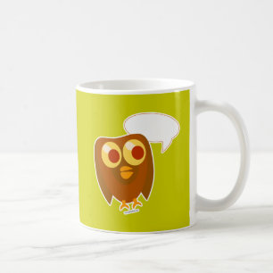 Mug Caractère de dessin de hibou personnalisable