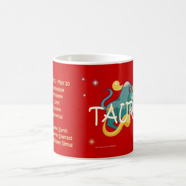 Mug Caractère de zodiaque de Taureau (Centre)