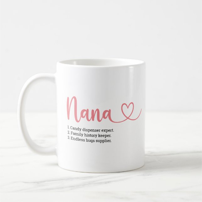 Mug Caractéristiques de la meilleure journée des mères (Gauche)