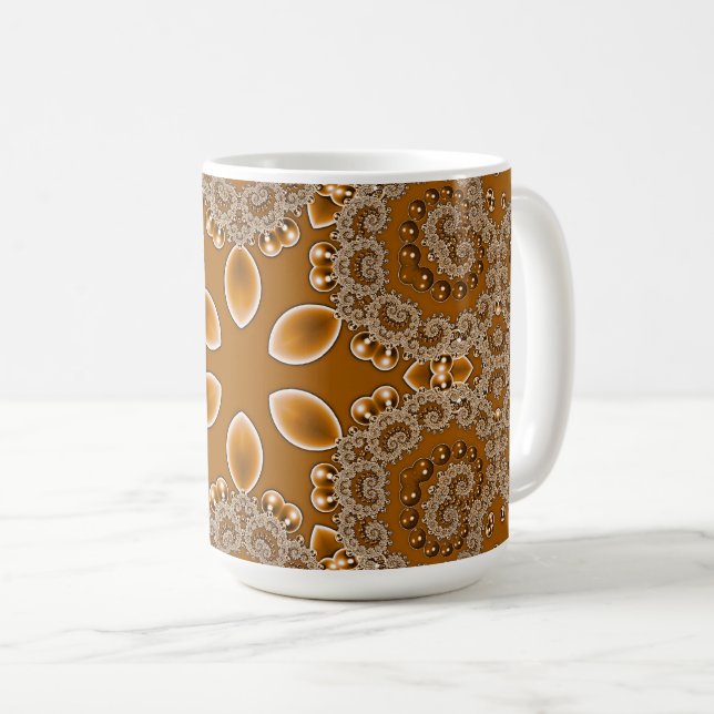 Mug Caramel Fractal Lace  (Devant droit)
