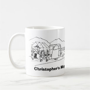Mug Caravane et serre sertie par une voiture
