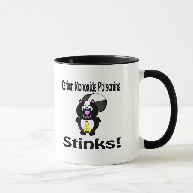 Mug Carbone Monoxyde Poisoning Puits Sensibilisation à (Droite)