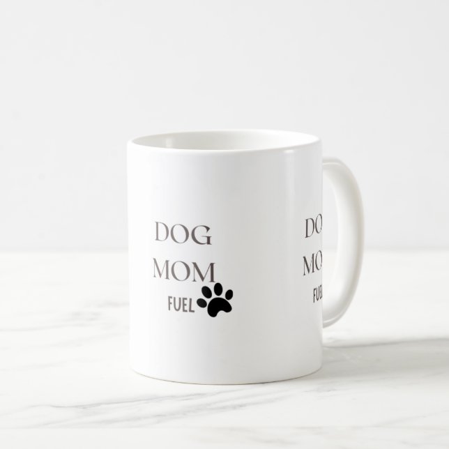 Mug Carburant pour maman de chien | Coupe de café mign (Devant droit)
