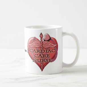 Mug Cardiaque Caduceus Soins cardiaques Infirmière