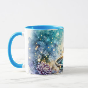 Mug Cardinal au bain d'oiseaux Jardin rêveur
