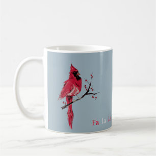 Mug Cardinal de Noël minimaliste moderne
