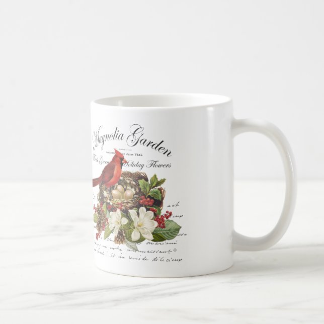 Mug Cardinal de Noël Vintage (Droite)