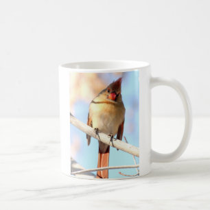Mug Cardinal femelle vous regardant