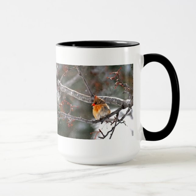 Mug - Cardinal in Snow (Right)