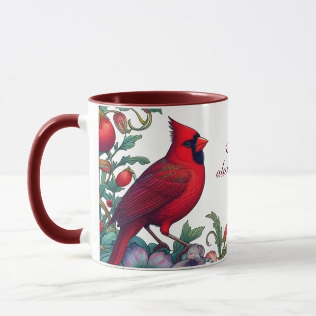 Mug Cardinal Rouge Cadeaux Sympathy Keepsaké Memorial (Gauche)
