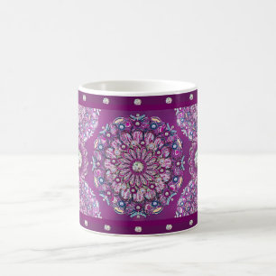 Mug Cardinal rouge Rosace