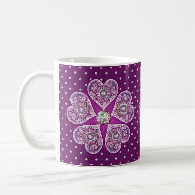 Mug Cardinal rouge Rosace (Gauche)