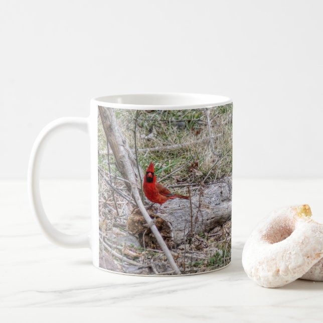 Mug Cardinal vibrant (Avec donut)
