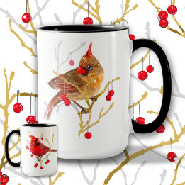 Mug Cardinaux neigeux