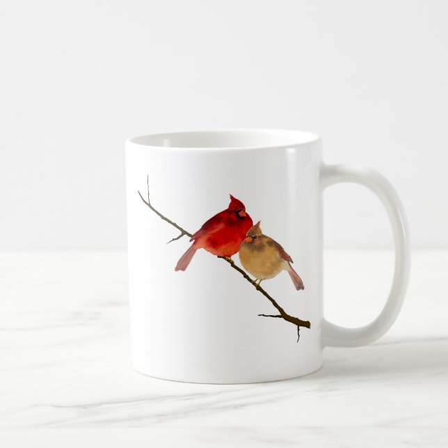 Mug cardinaux sur une branche (Droite)