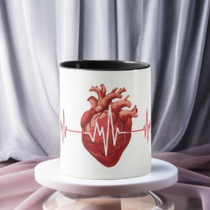Mug cardiologue médecin du cœur cardiologie je vous en