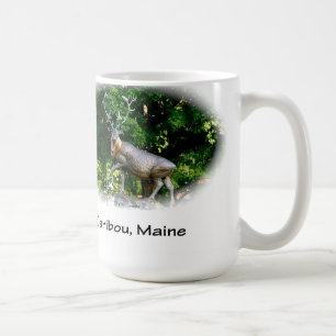 Mug Caribou, Maine - caribou en bronze