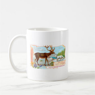 Mug Caribou vintage (rennes) et renard arctique