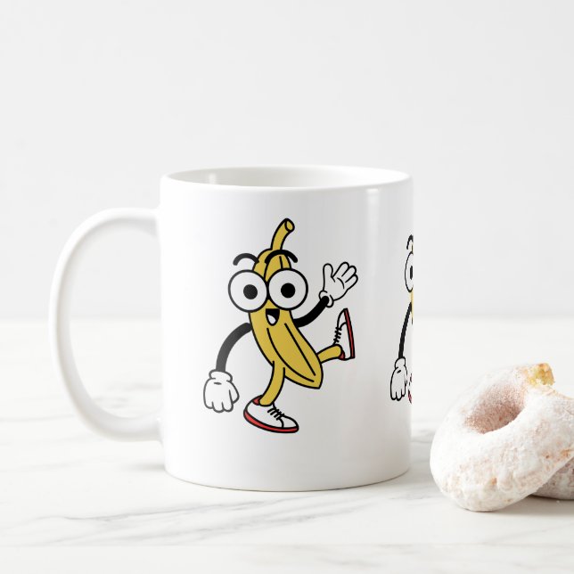 Mug Caricature à la banane (Avec donut)