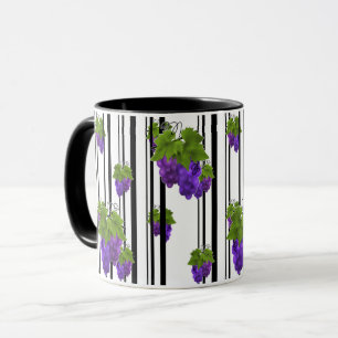 Mug Caricature abstraite sans couture ligne rayée de p