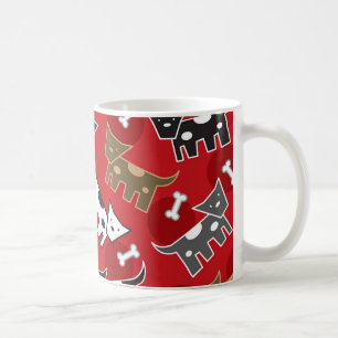 Mug Caricature amusante Chiens tachetés Chiens Chiens 