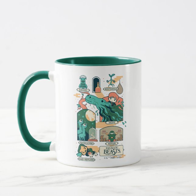 Mug Caricature Bêtes fantastiques Scènes (Gauche)