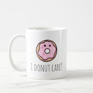 Mug caricature de beignets roses drôle de citation