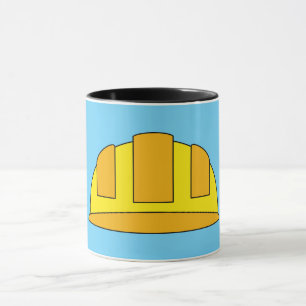 Mug Caricature de Casquette dur jaune