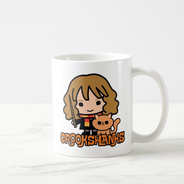 Mug Caricature Hermione et Crookshanks (Droite)