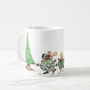 Mug Caricature mignonne Danser Présentations de Noël e