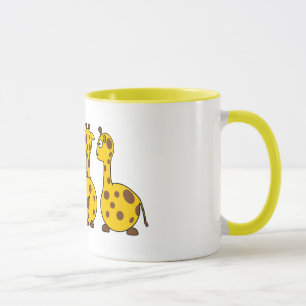 Mug Caricatures de Giraffes