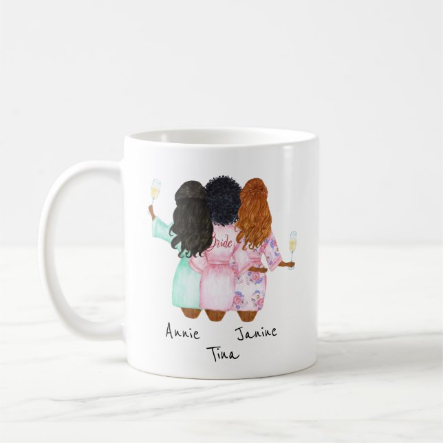 Mug Caricatures d'Epouse - Commandes personnalisées pr (Gauche)