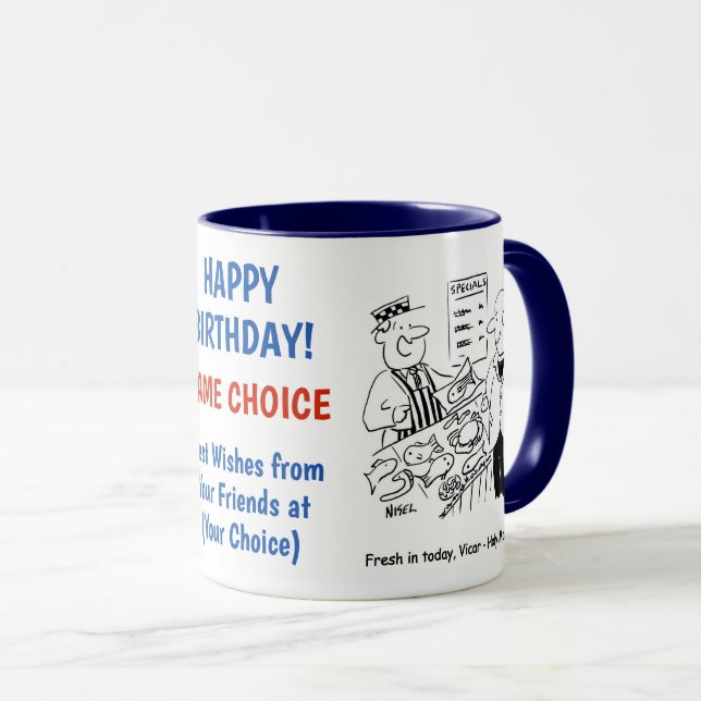 Mug Caricatures des pêcheurs et des pêcheurs (Devant droit)