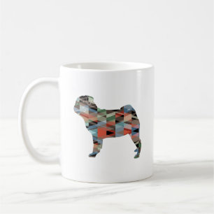 Mug Carlin Chien race Geo Silhouette Plaid