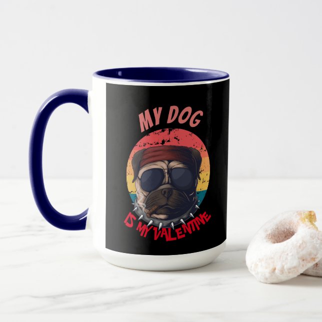 MUG CARLIN EST MA VALENTINE (Avec donut)