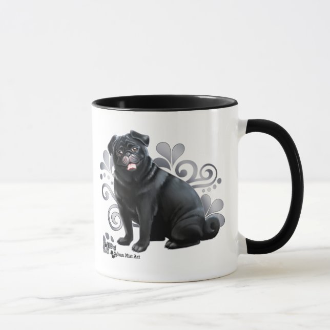 Mug Carlin noir (Droite)