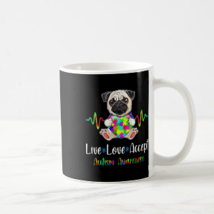 Mug Carlin Puzzle Pièce Live Love Accepter Sensibilisa